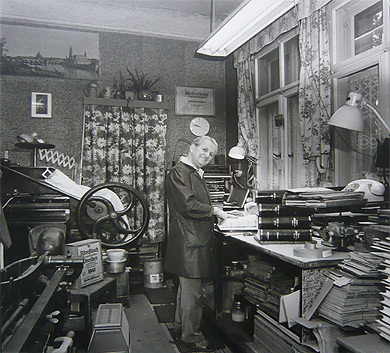 Buchbinder Werkstatt